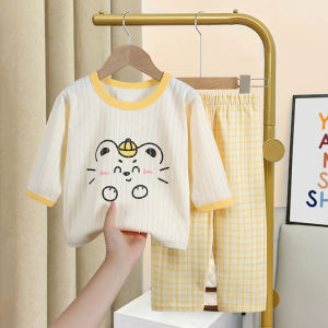 Tagkita | Children Summer Short Sleeve Pure Cotton Sleepwear