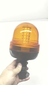 12V 24V 60 LED Amber Truck Car Tractor Flexible Warning Emergency Strobe Light Mount Flashing Beacon Rotating Signal Lamp