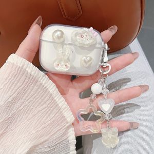 Transparent Silicone Protective Case for Earphones Compatible with W9 WOS18 Newmann TWS X3 pro Charging Case Box Green Union S3