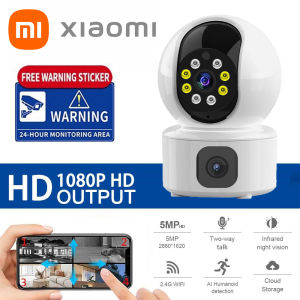 Buy 1 Take 1 Xiaomi Dual Lens CCTV Camera Wifi Connect 360 With Audio and Speaker Mini IP Security Camera CCTV Camera Connect Cellphone Outdoor HD Wireless Two-Way Audio CCTV Camera