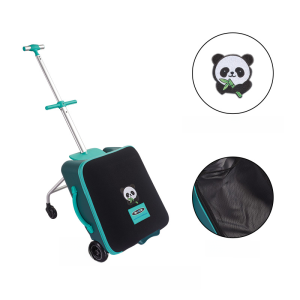 Micro Meigu Lazy Travel Suitcase Children Can Sit Pull Rod Bag Baby Parent-Child Travel Suitcase Kids Adjustable Strap