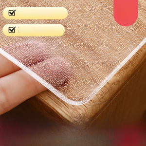 ผ้าคลุมโต๊ะใส PVC ไม่ต้องซัก พื้นป้องกันน้ำมัน กระจก ชานม ป้องกันน้ำมัน พื้นผิวป้องกันน้ำมัน ผ้าคลุมโต๊ะทานอาหาร