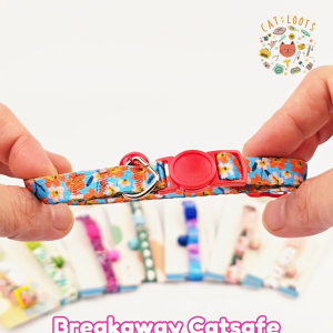 CATLOOTS SG Breakaway Cat Safe Collars with Cute Charms Adjustable Comfortable and Soft
