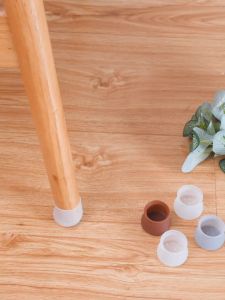 4pcs Silicone Chair Leg Covers & Silent Table Legs: Furniture Decoration & Thickened Table & Chair Cushions