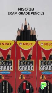 NISO 2B Exam Grade Pencil Smooth Writing HB Alternative School Exam Pencil 12 Pcs/Box