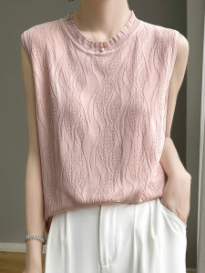 SHEHAN | Round Neck Sleeveless Ice Silk Thin Top Plain Tank Inner Match Female Slim Summer