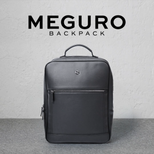 Shigetsu MEGURO Leather Backpack Leather Backpack for School Bag Office Bag Casual Mens Bagpack