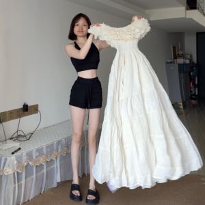 CHANGTONG | Waist-Shaping Elegant French Style Unique Dress Summer
