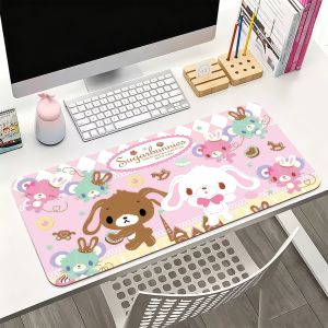 Sanrio | Sa Cartoon Cute Rabbit S-Sugarbunnies Mouse Pad For Office Gaming And Keyboards Non-Slip Large Waterproof