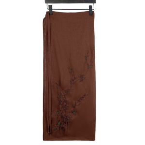 NASANYUE | Vintage Style Embroidered Set for Senior Women Autumn Winter Half Skirt