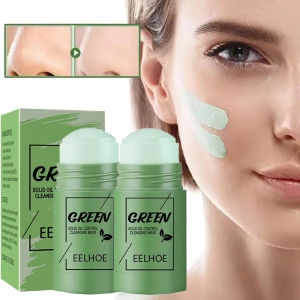 Face Clean Mask Green Tea Stick ฟิล์มโคลนทําความสะอาดล้ําลึกควบคุมความมันลบสิวหัวดํารูขุมขนหดตัวความงามผิวชุดสําหรับการเดินทาง