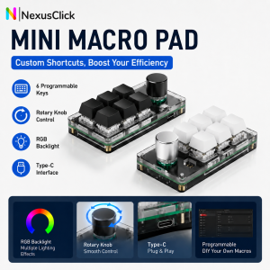 12Keys Programmable RGB Wired/Dual-Mode/Bluetooth Mechanical Shortcut Keyboard With Macro And Knobs For PC Computer Laptop