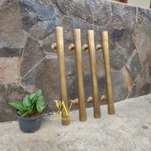 Handle Pintu Rumah Kuningan Motif Polos Antik 60 cm 4 pcs