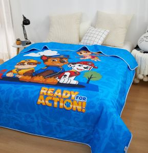 Pure Cotton Summer Cool Quilt for Girls Children Students Single Person Air Conditioner Quilt Kindergarten Cartoon Dog Thin Quilt