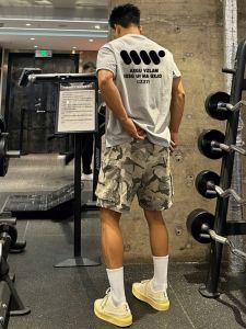 เสื้อยืดแขนสั้นผู้ชายคอตตอนแท้พิมพ์ลายฮิปฮอปสุดเท่ ทรงหลวม แฟชั่นฤดูร้อน เสื้อแขนกุด สไตล์สตรีท สำหรับเยาวชน