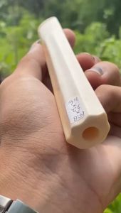 Pipa Gading Asli Lokal & Segitiga Blimbing Bening 15cm Tebal