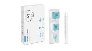 3in1 S1 Derma Roller Stamp 0.2mm Derma Microneedle Roller 49pin 64pin 112pin Replace Head Cartridge Needle Dermaroller Skin Care