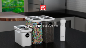 ZWILLING Fresh & Save Vacuum CUBE Container with NFC Tag Set Grey