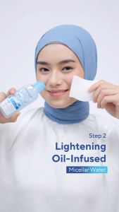 Wardah Lightening Oil Infused Micellar Water 55mL 105mL || Make Up Remover Wardah Lightening