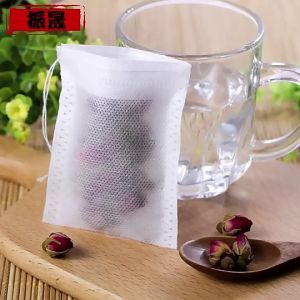 PET Material Soup/ Tea/ Coffee Filter Bag with Strings Seal 12cm x 16cm 无纺布煎药隔渣过滤袋抽绳药粉煎药袋中药袋泡茶