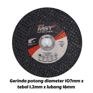 MST Batu Grinda Potong Box isi 20pcs 4inch Tebal 12mm Besi Stainless