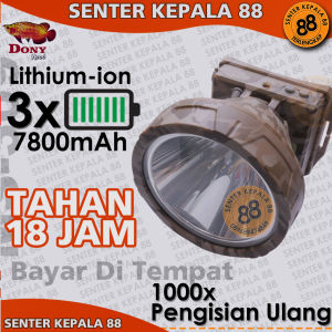 Senter kepala Cas DONY MS 309: Cahaya Putih & Kuning Super Terang