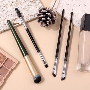 4PCS Professional Eyebrow&Concealer Makeup Brush SetConcealer Brush+Angled Brow Brushes+Dual-End Eyelash brushfor Concealer