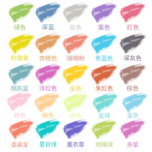 Zhipai 25-Color Student Double-Headed Light Color Fluorescent Pen Gray Soft Vintage Journal Pen Mark Key Point Marker