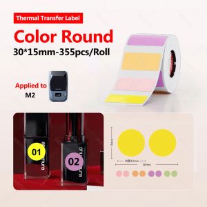 300DPI Niimbot M2 Thermal Transfer Label Printer Color Ribbon 20-50mm Width Label Paper Cable Sticker Keep-Long High Definition