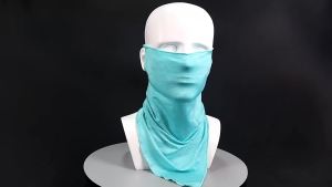 UV Protection Sun Protective Face Cover Ice Silk Breathable Anti Ultraviolet Neck Gaiter Mask for Motorcycle Riding Food