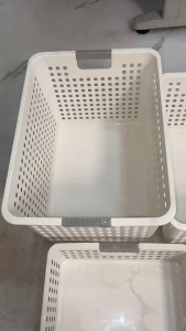 Rectangular Plastic Storage Basket Organizer Multipurpose Home Kitchen Bathroom Bedroom Office Shelf Cabinet Holder
