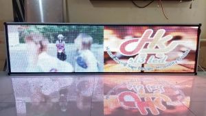 Running Text P5 Outdoor Full Color 50x200Cm Mini Videotron