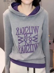 Womens Hoodie 2025 Winter New Double-Sided Fleece Fashion Long Sleeve Slimming Versatile Casual Warm Top Cotton Blend