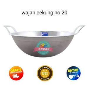 Katel Cekung Wajan Cekung Wajan Kuali Penggorengan NO 18 20 22 Dan 24 Katel Kuat Wajan Besar