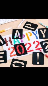 New 42Pcs Hollowed Letter Number Symbol Stencils DIY Craft Painting Stamping Embossing Template Home Party Decoration