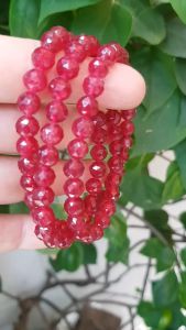 🦚🍂🦚Vòng tay phong thuỷ may mắn mới đá Thạch anh dâu hồng điều đậm giác ánh sáng đẹp quấn tay kiểu 3 vòng Size hạt 7mm Vòng thạch anh dâu giác tự nhiên đậm màu điều rất đẹp Vòng chuẩn hợp nữ mệnh hoả thổ có 750k ạ