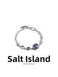 YANDAO | 9 Zi Li Fire Amethyst Silver Plated Bracelet