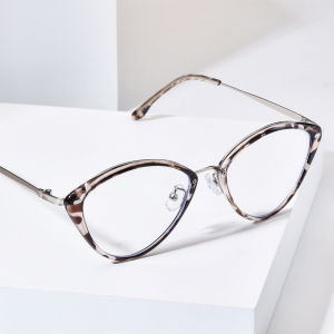 NIANZHEN TR90 Hợp Kim Kính mắt khung phụ nữ mắt mèo thiết kế thương hiệu kính người đàn ông siêu nhẹ Kính Mắt Kiểu cổ điển hoài cổ kính 11510