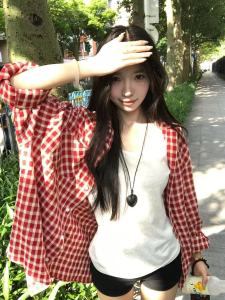 Áo Sơ Mi Nữ Cổ Polo Dài Tay Thường Ngày Mùa Xuân Thu Áo Khoác Ngoài Rộng Rãi Giúp Thon Gọn Áo Len Cardigan Hở Cổ Tròn