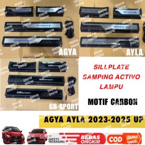 Sillplate Samping Agya Ayla GR SPORT 2023 2024 2025 2026 Activo Carbon Lampu / Non Led