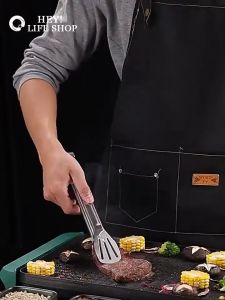 Household Food Tongs Stainless Steel Serving Tong Non-Stick Baker BBQ Grilling Buffet Clip Clamp Tool