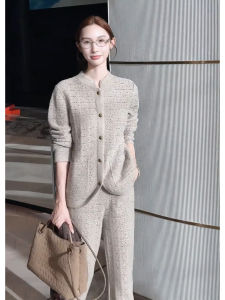 SHANGSHA | Elegant Retro Style Casual Knitted Set