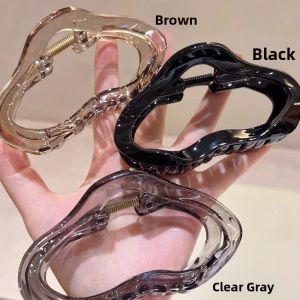 Korean Japanese Cloud Large Claw Clip Stylish French Personality Hair Clip for Back of Head Shark Clip Updo Hair Clip