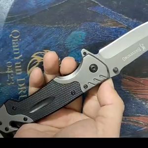 มีระบบดีดใบมีด มีดเดินป่า มีดป้องกันตัว BROWNING FOLDING KNIFE มีดพับ 23CM 440C เครื่องมือการอยู่รอด EDC แบบบพกพา ล่าเพื่อความอยู่รอด รถยนต์ / เข้าค่าย / ใช้ในบ้านบ้าน / การดำเนินงานกลางแจ้ง ความทนทานและการใช้งาน