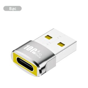 NNBILI PD 100W Bộ Chuyển Đổi USB Sang Type-C Bộ Chuyển Đổi USB-A Nam Sang USB-C Đầu Nối Cái Để Sạc Tai Nghe Có Dây Truyền Dữ Liệu
