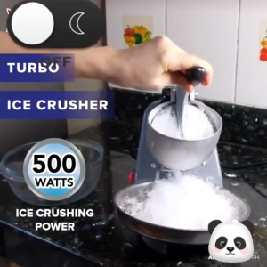 500w Ice Smashing Electric Crusher Machine Double Blade Ice Crusher Halo Halo Machine Ice Smasher for Heavy Duty Electric Ice Smashing Machine Ice Maker Machine Ice Shaving for Business