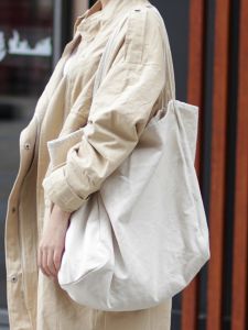 K-style Artsy Student Shoulder Bag Retro Womens Big Bags Satchel Shopping Cloth Bag Tote Bag Casual Minimalist Canvas Bag