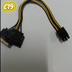 C19 - Dây cáp chuyển đổi nguồn 2 SATA sang IDE 6 pin Cáp nguồn cho Card Đồ hoạ VGA (Linh kiện máy tính siêu rẻ)