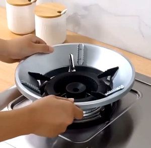 Top Seller GAS STOVE RING COVER | Heat Insulation Pot Rack | Gas Stove Cover Reducer Pot Holder | Torch Heat Insulation Windproof | Accessories Energy Saving Kitchen | Windshield Bracket | Gas Stove Ring | Energy Saving High Temperature Resistant Cover.