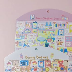 6pcs/set DIY Sticker Scenes For Kids Guka Sticker Art & Craft Scrapbooking Decoration Stiker Kanak-Kanak 咕卡造景贴纸